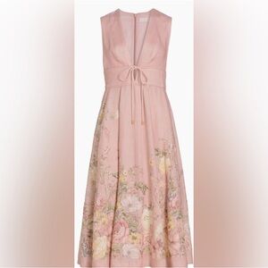 ZIMMERMANN
Waverly Plunge linen midi dress euc